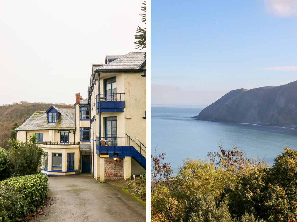 Lynton & Lynmouth sea view holiday cottage apartment; ideal coastal accommodation in North Devon 
                                             dog friendly 